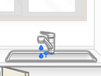 蛇口から水が漏れる