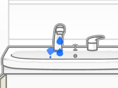 蛇口から水が漏れる