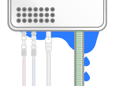 内部配管から水が漏れる
